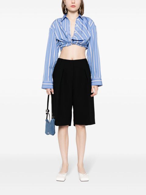 Jacquemus Ovalo pleated shorts - Black - zdjęcie produktu nr 2