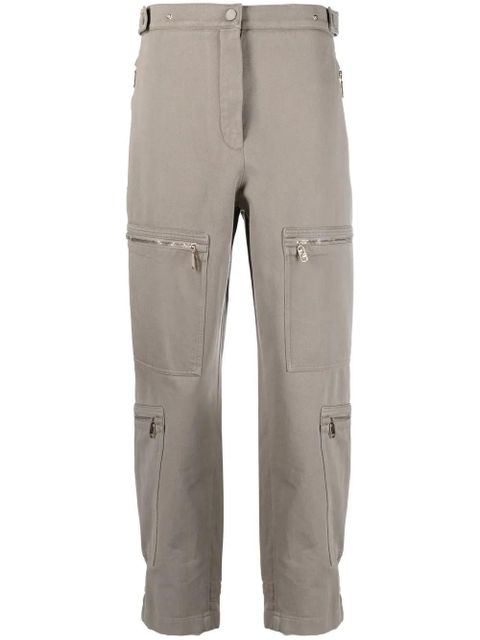 FENDI zip-detail straight-leg trousers - Green - zdjęcie produktu nr 1