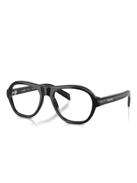 Prada Eyewear pilot-frame glasses - Black