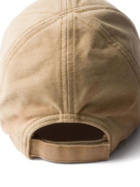Prada logo canva baseball cap - Neutrals - zdjęcie produktu nr 2