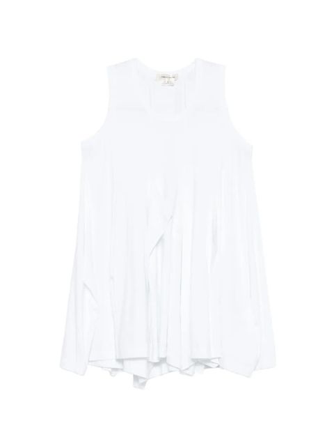 Comme Des Garçons draped asymmetric T-shirt - White - zdjęcie produktu nr 1