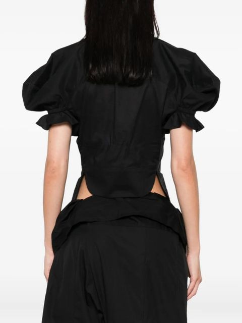 Vivienne Westwood Gexy puff-sleeve button shirt - Black