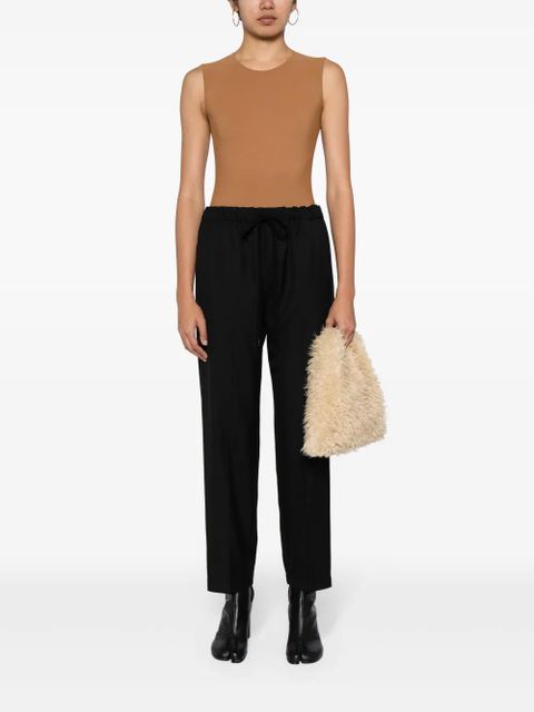 MM6 Maison Margiela single-stitch cropped trousers - Black - zdjęcie produktu nr 2