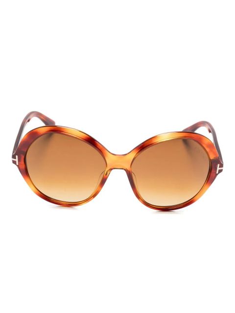 TOM FORD Eyewear round-frame sunglasses - Brown - zdjęcie produktu nr 1