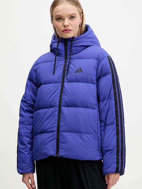 adidas kurtka puchowa Essentials Climawarm kolor fioletowy zimowa oversize JW9109 - zdjęcie produktu nr 1