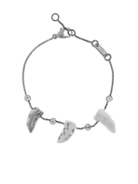 Marni crystal-embellished charm bracelet - Silver - zdjęcie produktu nr 1