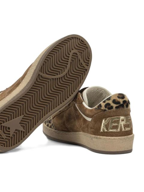 Golden Goose Ball Star leopard sneakers - Brown