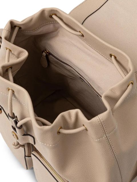 PINKO logo-debossed backpack - Neutrals