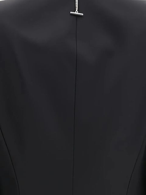 Alexander McQueen puff-shoulder single-breasted blazer - Black