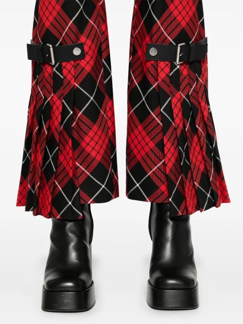 Jean Paul Gaultier plaid-check trousers - Red