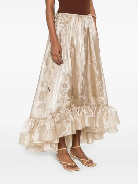 ZIMMERMANN Dawning maxi skirt - Gold