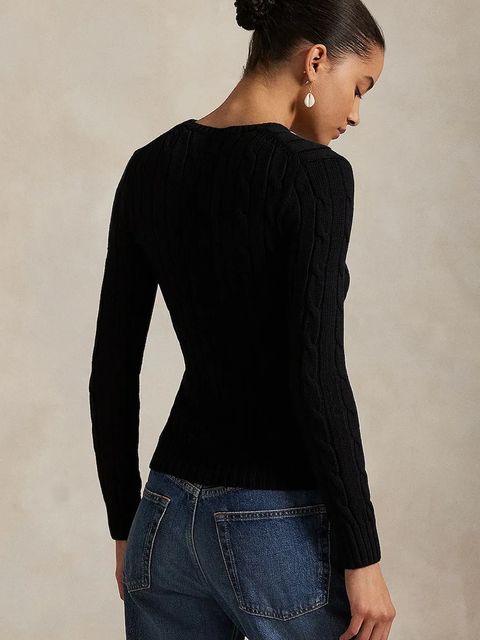 Polo Ralph Lauren sweter bawełniany kolor czarny 211891640 - zdjęcie produktu nr 2