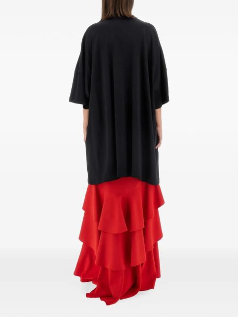 Moschino Peace & Pearls interlock cotton dress - Black