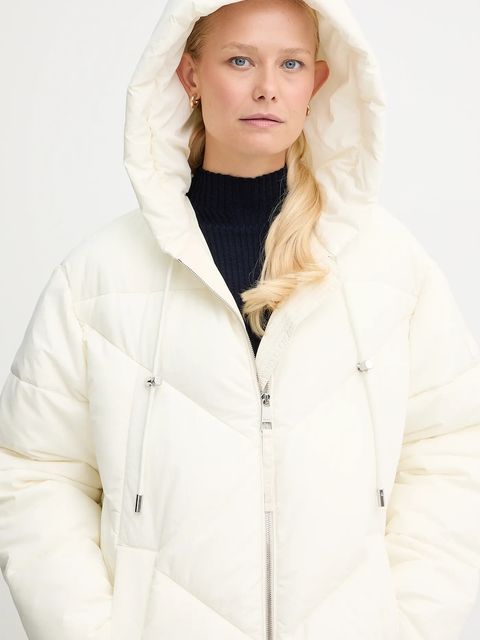 BOSS Orange kurtka kolor beżowy zimowa 50548027