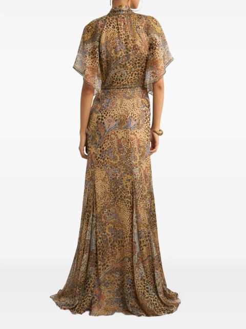 ETRO animal-print dress - Neutrals
