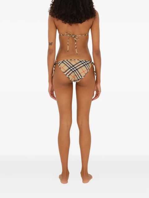 Burberry checked bikini top - Neutrals