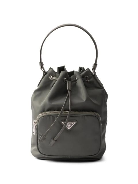 Prada Duet drawstring bucket bag - Grey - zdjęcie produktu nr 1