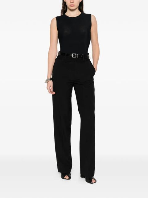 MM6 Maison Margiela high-waisted trousers - Black - zdjęcie produktu nr 2