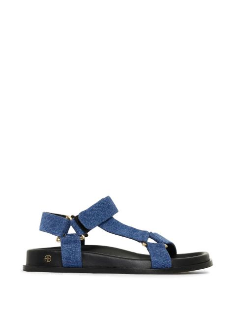 ANINE BING Jess gold-tone-hardware sandals - Blue - zdjęcie produktu nr 1