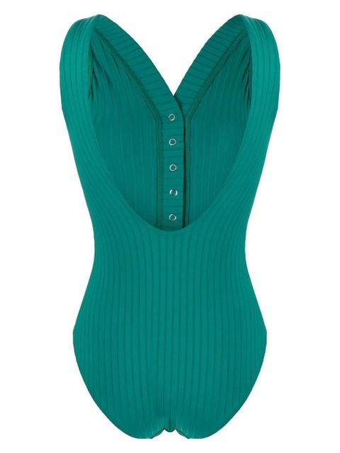ERES ribbed scoop-back swimsuit - Green - zdjęcie produktu nr 2