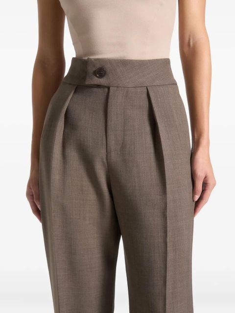 Manière De Voir Elsa high-waisted tailored trousers - Brown