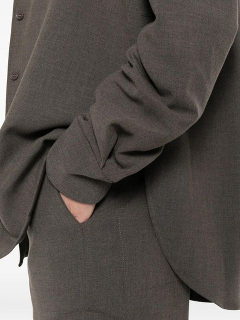 The Frankie Shop Peri buttoned shirt - Brown