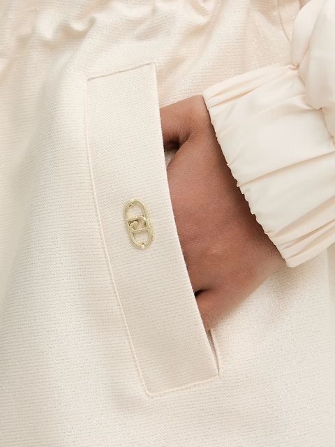 Liu Jo kurtka kolor beżowy przejściowa TA6149 T327A