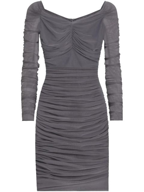 Dolce & Gabbana ruched mini dress - Grey - zdjęcie produktu nr 1