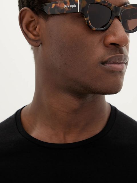 Palm Angels okulary kolor brązowy PERI087_506064