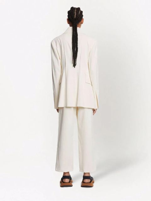 Proenza Schouler midweight linen blazer - White