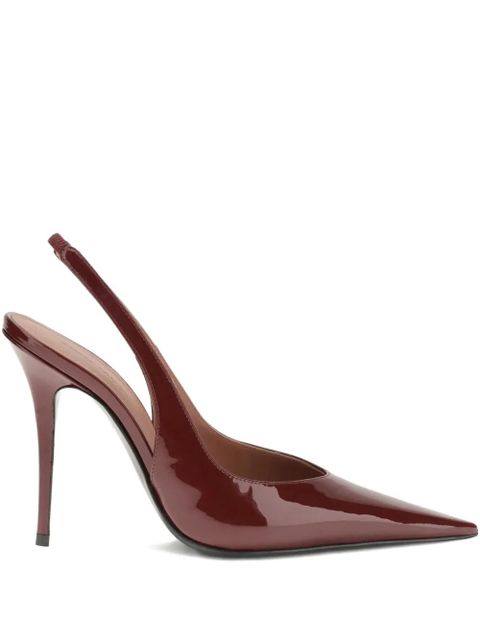 Amina Muaddi 105mm Anok Sling slingback pointed-toe pumps - Red - zdjęcie produktu nr 1