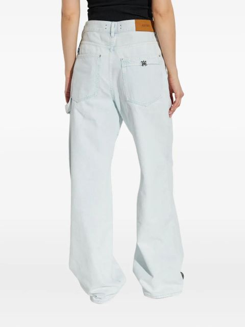 AMIRI logo-charm carpenter jeans - Blue
