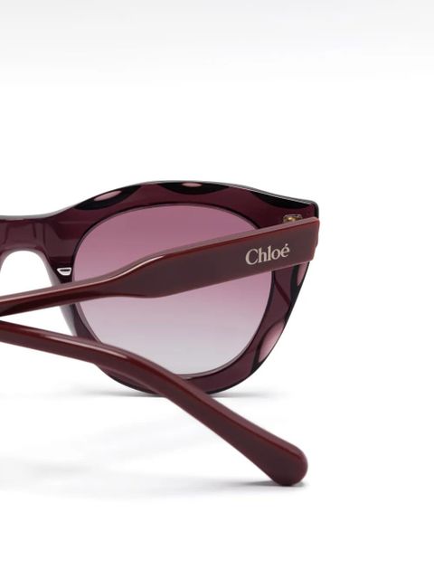 Chloé Eyewear cat eye-frame sunglasses - Purple