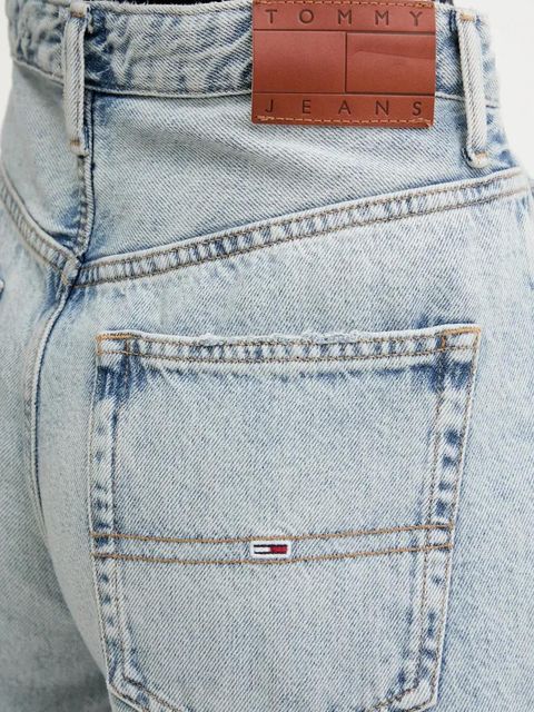 Tommy Jeans jeansy damskie kolor niebieski DW0DW20015