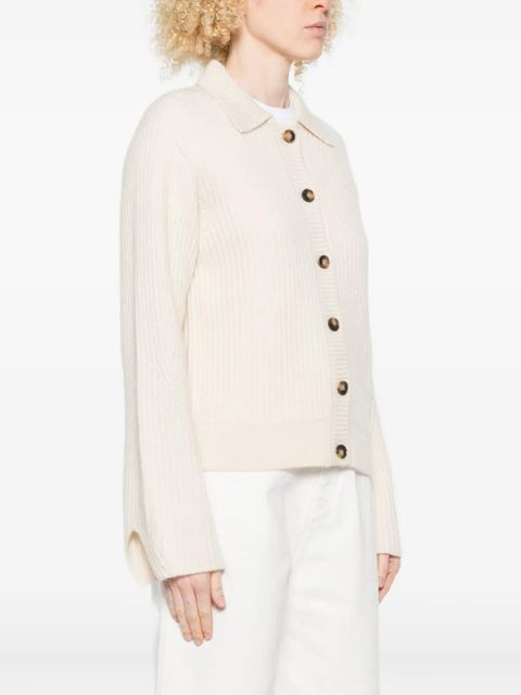 LouLou de Saison Sileta collared cardigan - Neutrals