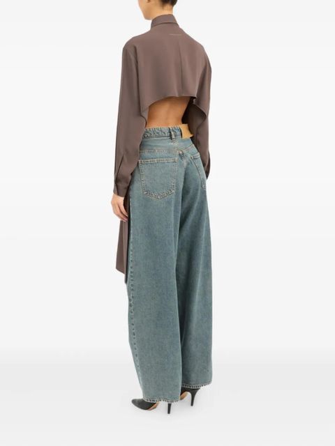 MM6 Maison Margiela long-sleeved shirt - Brown