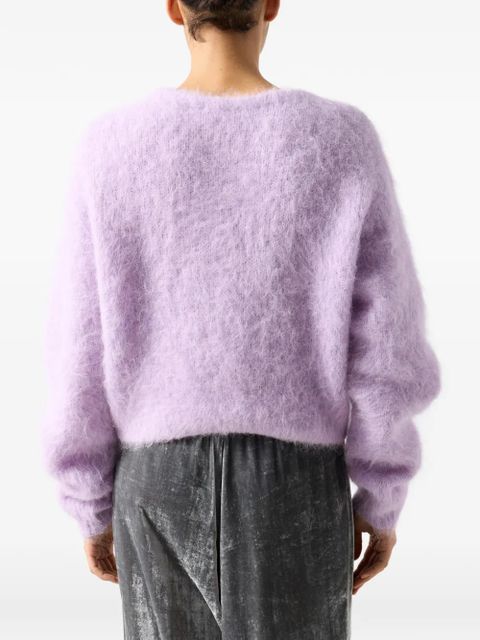 American Vintage long-sleeve crew-neck sweater - Purple