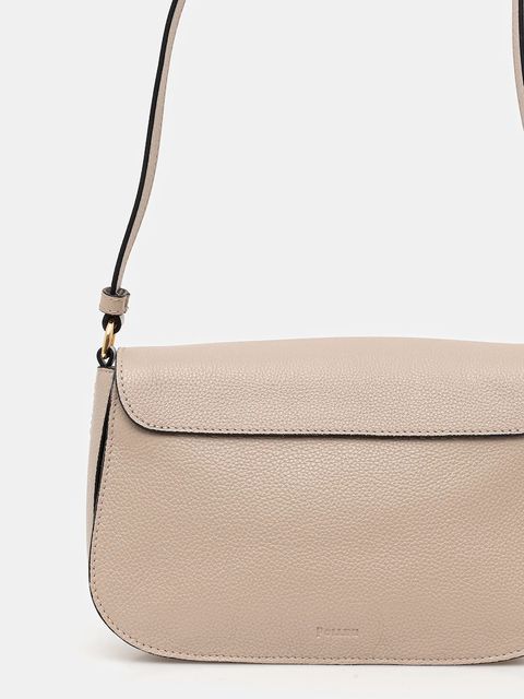 Pollini torebka skórzana kolor beżowy PC4404PP0N QC0
