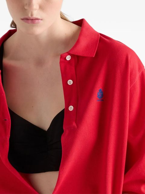 Prada crepe de chine top - Black