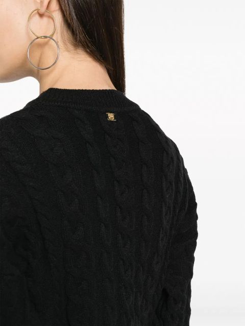 PINKO Armadillo ribbed-knit jumper - Black