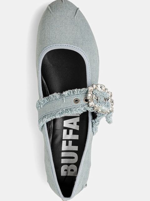 Buffalo baleriny Daphne Glam kolor niebieski 1620028-BLU
