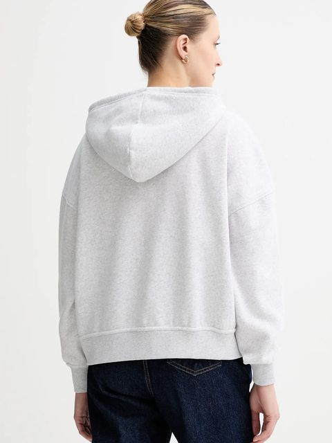 American Vintage bluza damska kolor szary z kapturem melanżowa BAP03C - zdjęcie produktu nr 2
