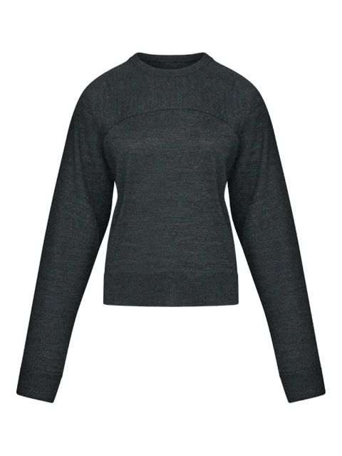 MM6 Maison Margiela crew-neck long-sleeve T-shirt - Grey - zdjęcie produktu nr 1