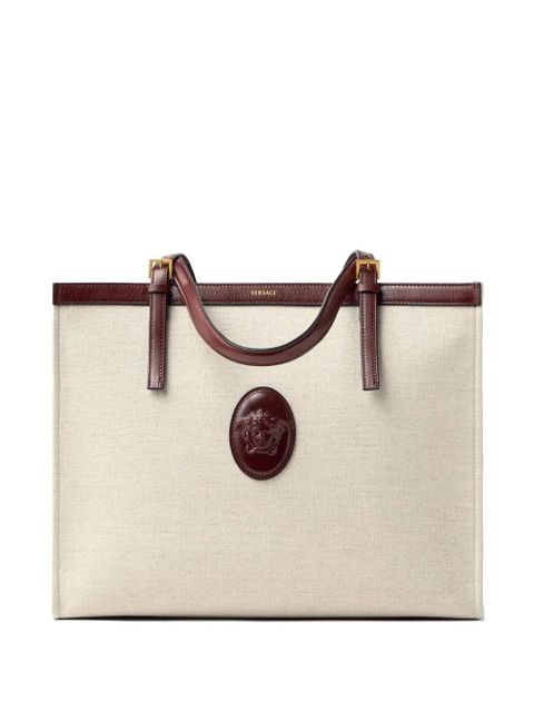 Versace Rivière large canvas tote bag - Neutrals - zdjęcie produktu nr 1