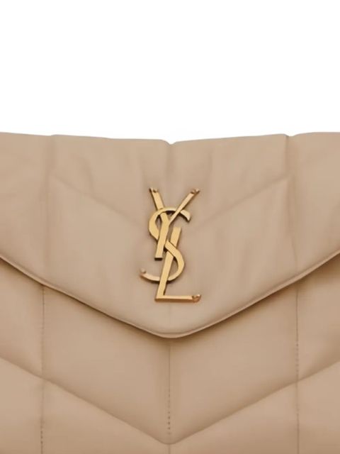 Saint Laurent quilted chain puffer tote bag - Neutrals - zdjęcie produktu nr 2