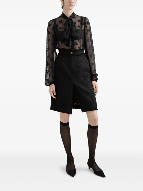 Dolce & Gabbana DNA logo-print blouse - Black - zdjęcie produktu nr 2