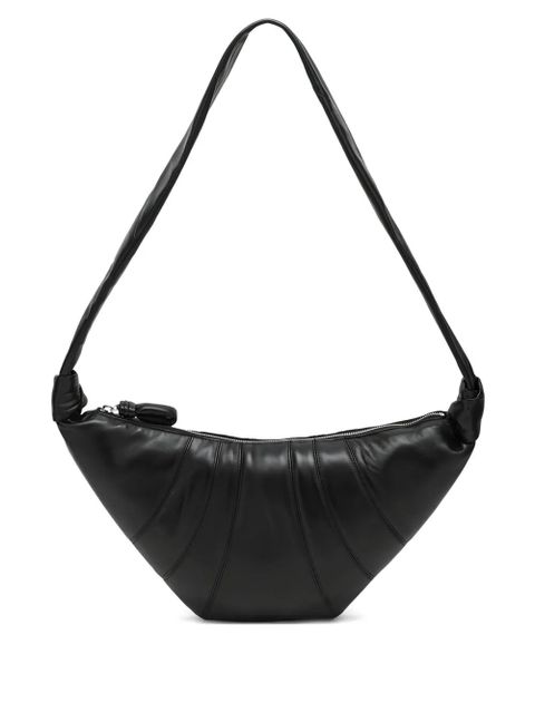 LEMAIRE medium Croissant leather shoulder bag - Black - zdjęcie produktu nr 1