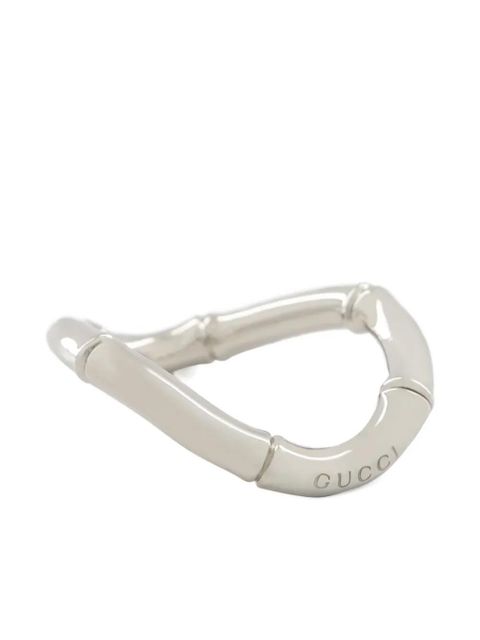 Gucci bamboo-shaped cuff bracelet - Silver - zdjęcie produktu nr 2