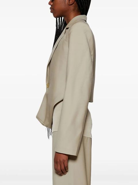 Christopher Esber Talus cropped blazer - Neutrals