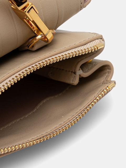 Coccinelle torebka skórzana ARLETTIS PLISSE kolor beżowy E1 UD9 55 B7 01